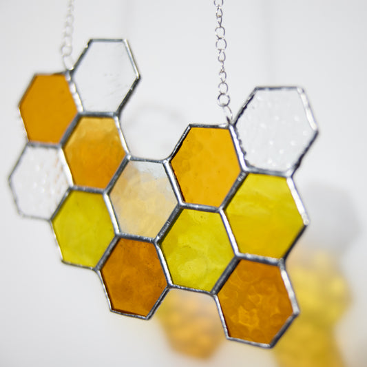 Vitrail nid d’abeille