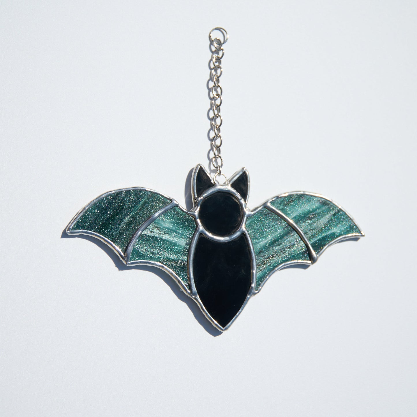Vitrail Chauve-Souris Vert Pailleté