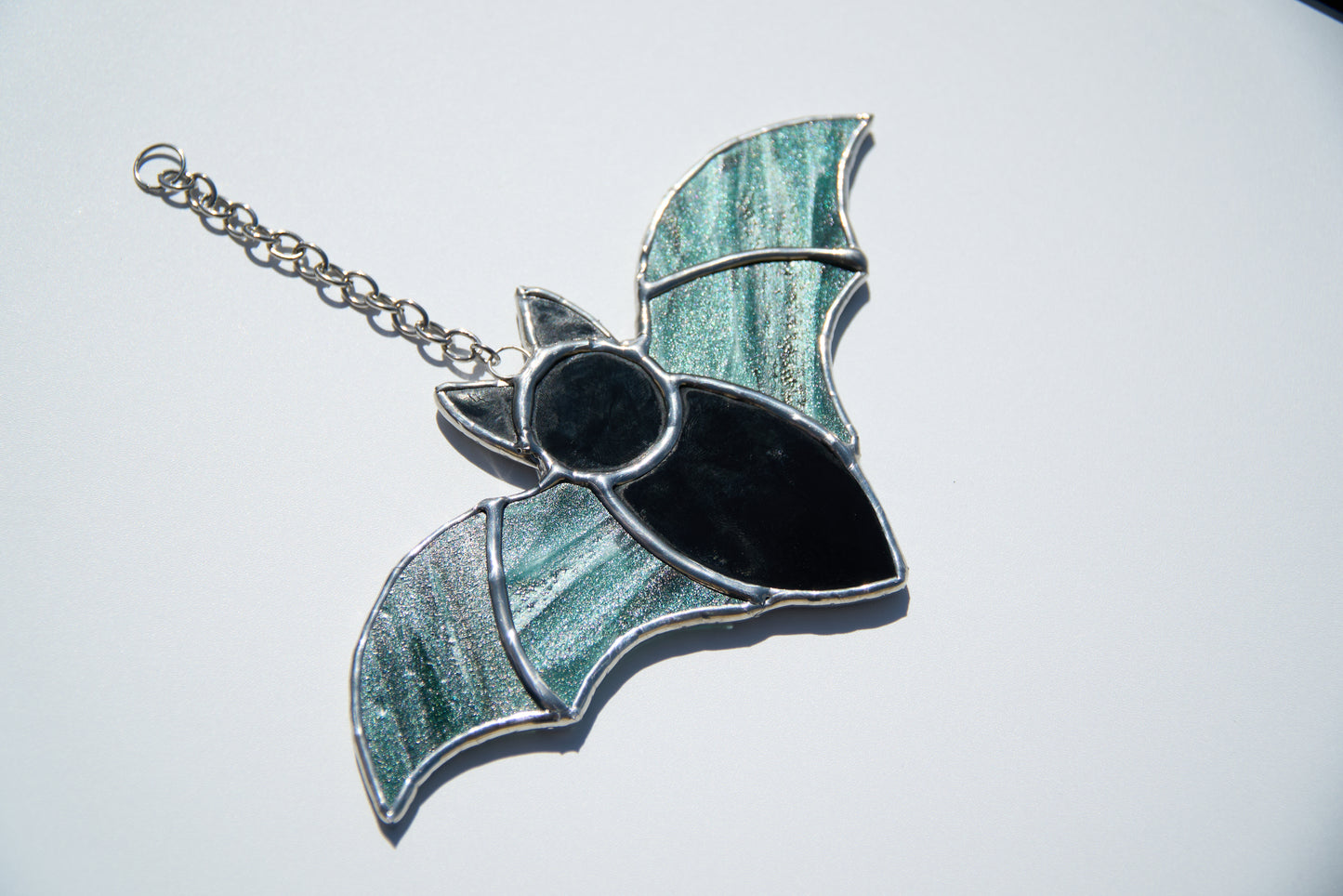 Vitrail Chauve-Souris Vert Pailleté