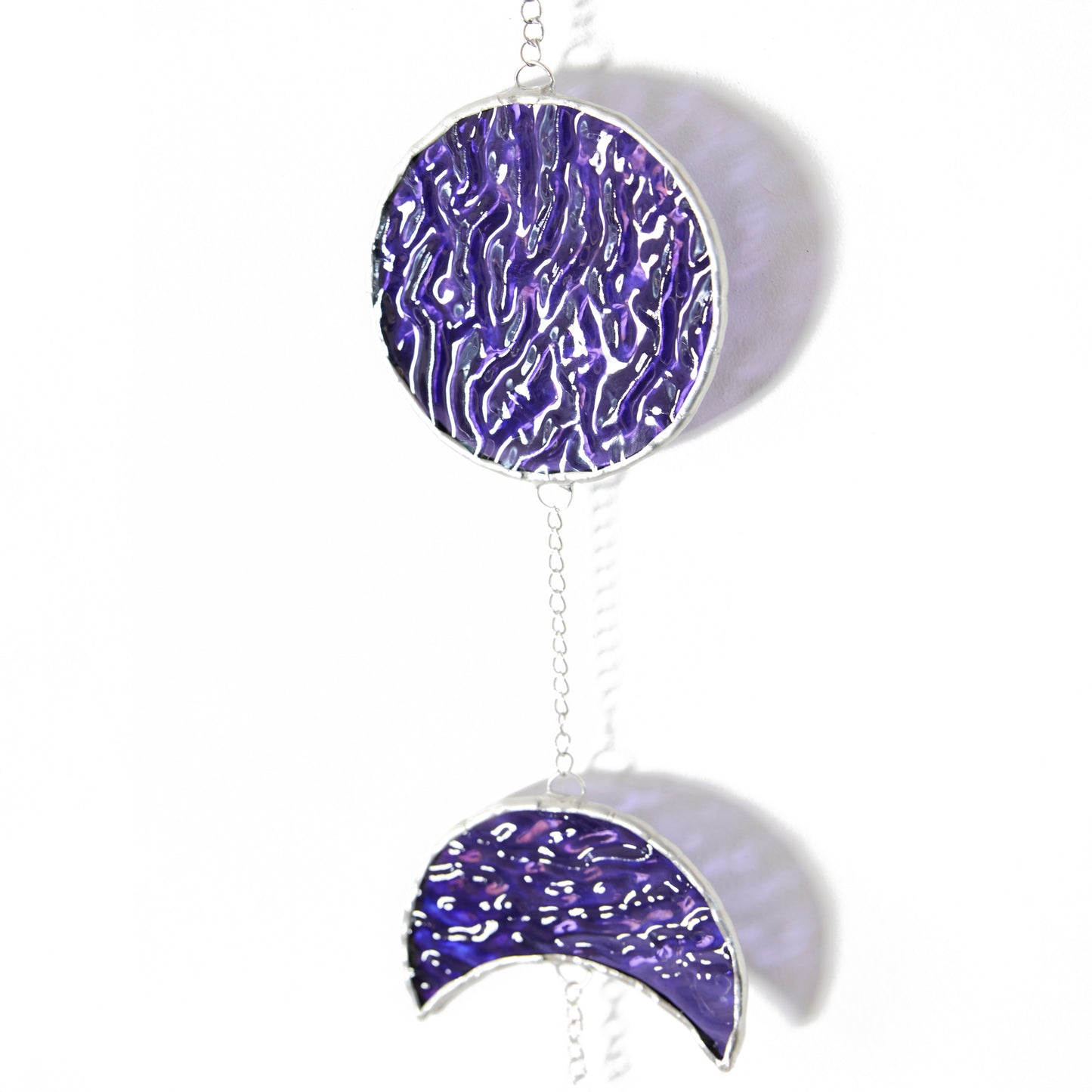 Vitrail - Suspension Phases de la Lune - Violet