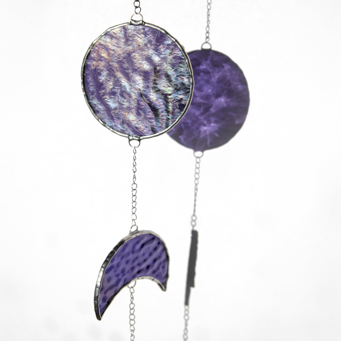 Vitrail - Suspension Phases de la Lune - Violet