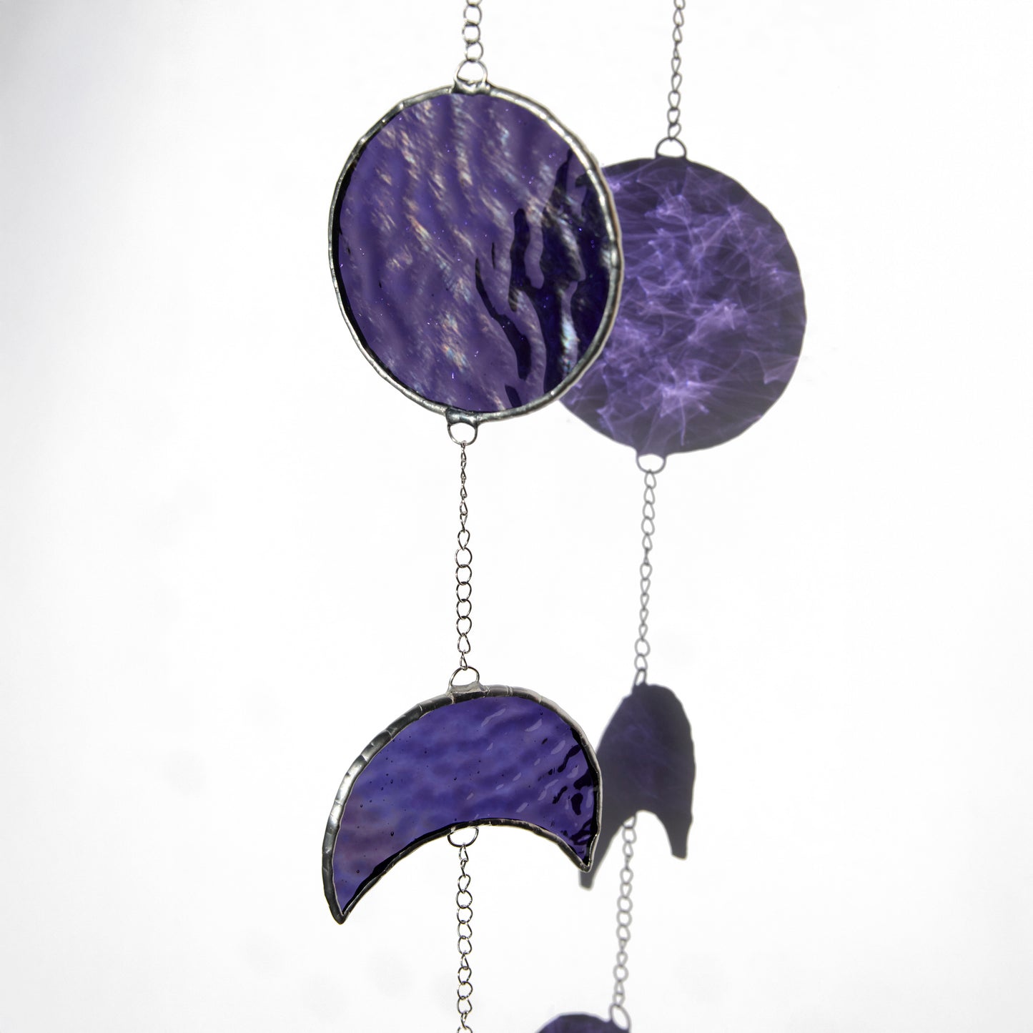 Vitrail - Suspension Phases de la Lune - Violet
