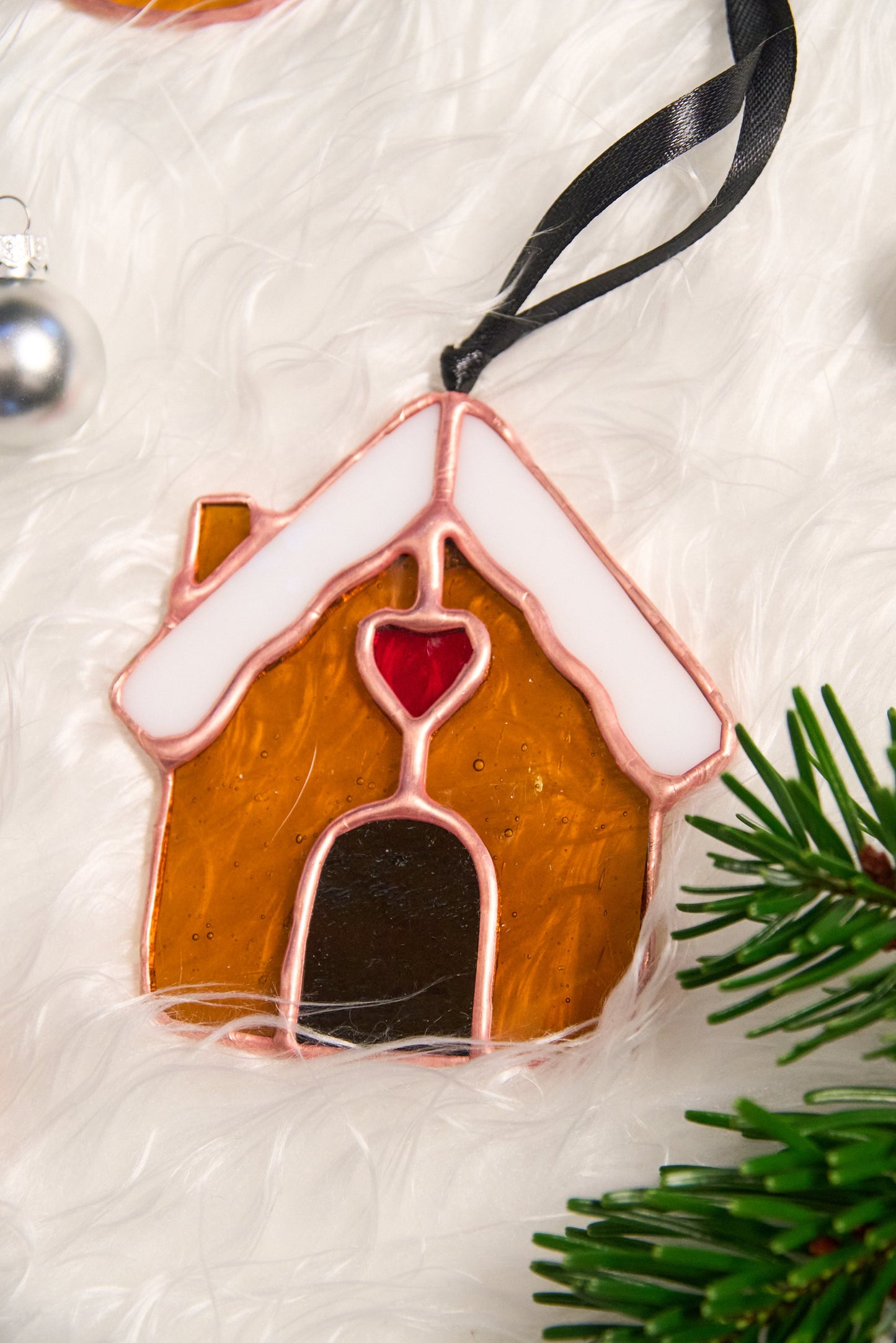 Décoration sapin - Maison Pain d'Epice Cuivrée