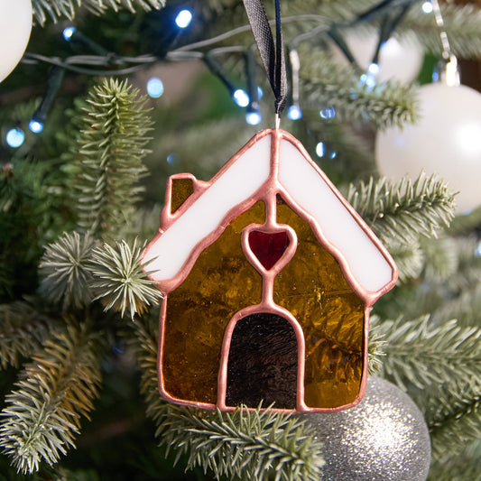 Décoration sapin - Maison Pain d'Epice Cuivrée