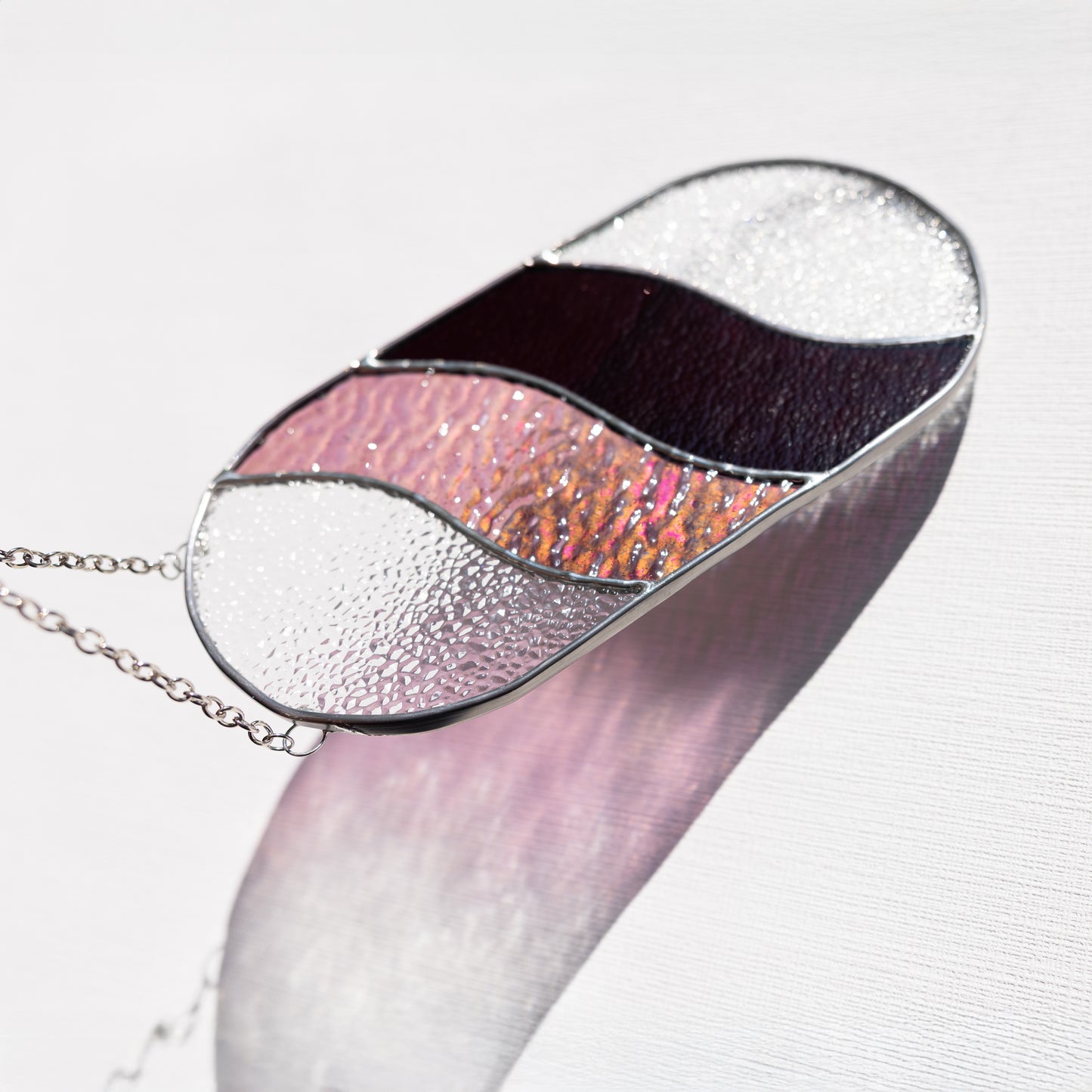 Vitrail Vagues Violettes