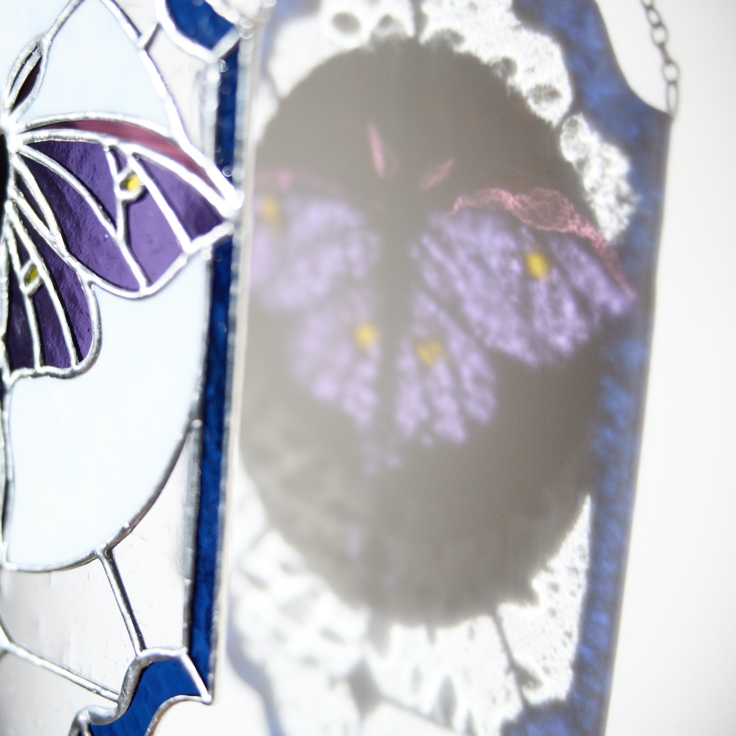 Vitrail Papillon Lune