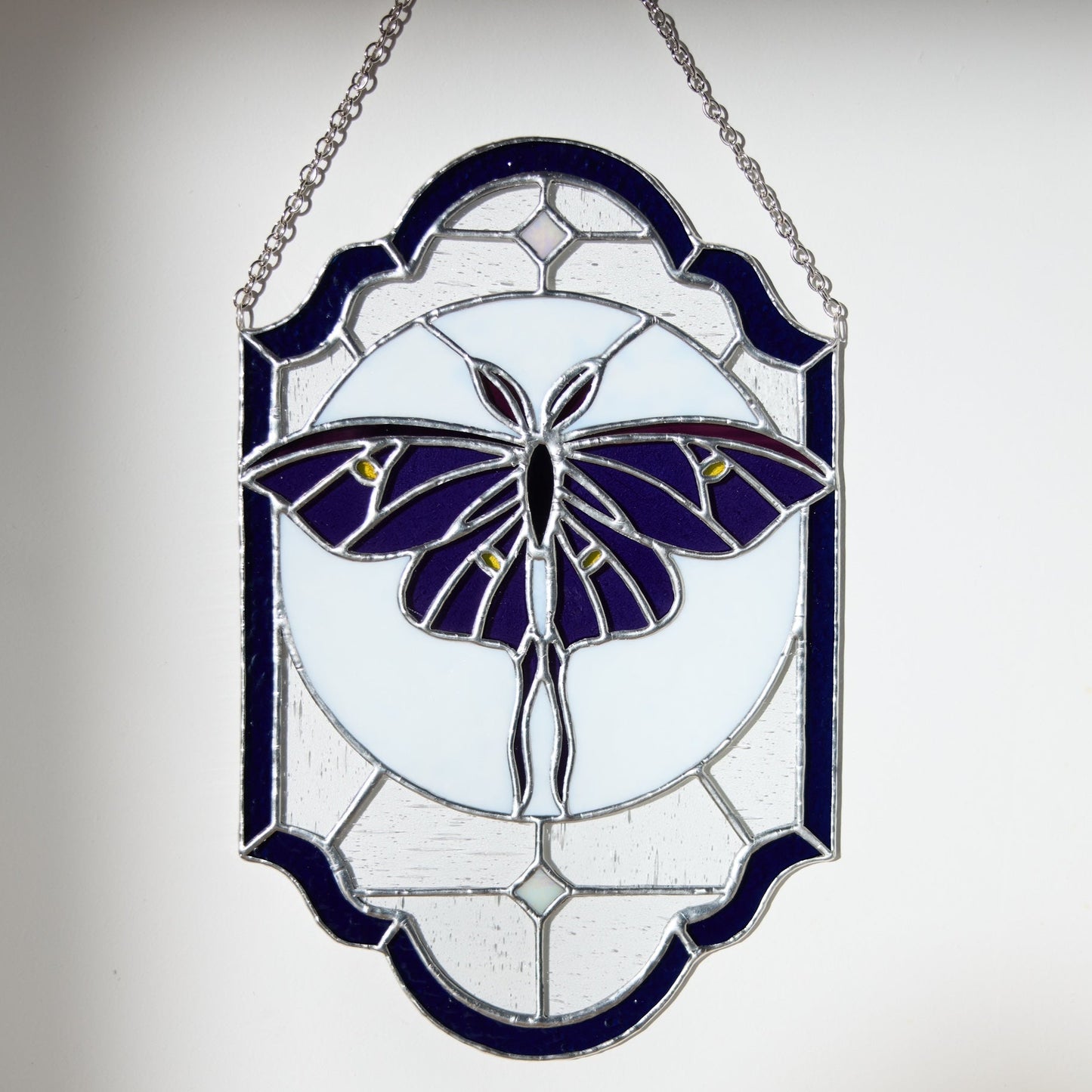 Vitrail Papillon Lune