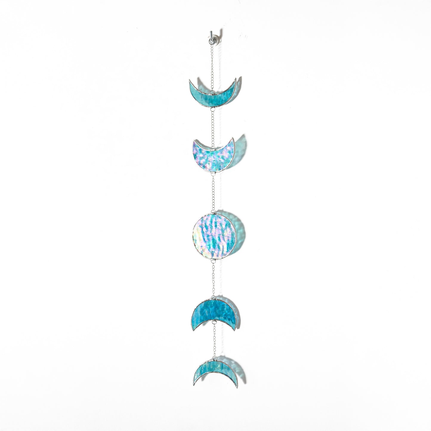 Vitrail - Suspension Phases de la Lune - Bleu